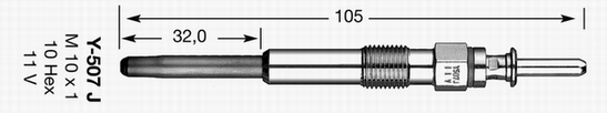 Bougie de préchauffage D-Power 32